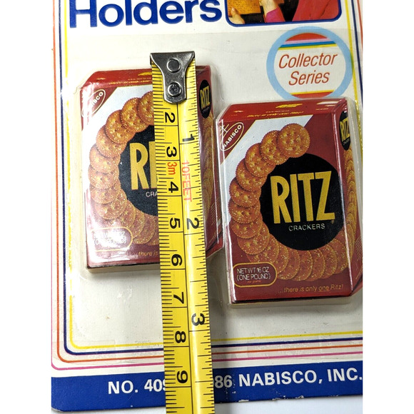VTG Nabisco Ritz Crackers Box Refrigerator Magnet Set of 2 Arjon 1986 Advertise - Picture 4 of 9